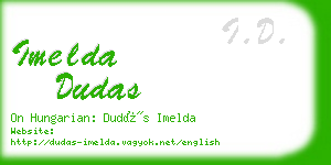 imelda dudas business card